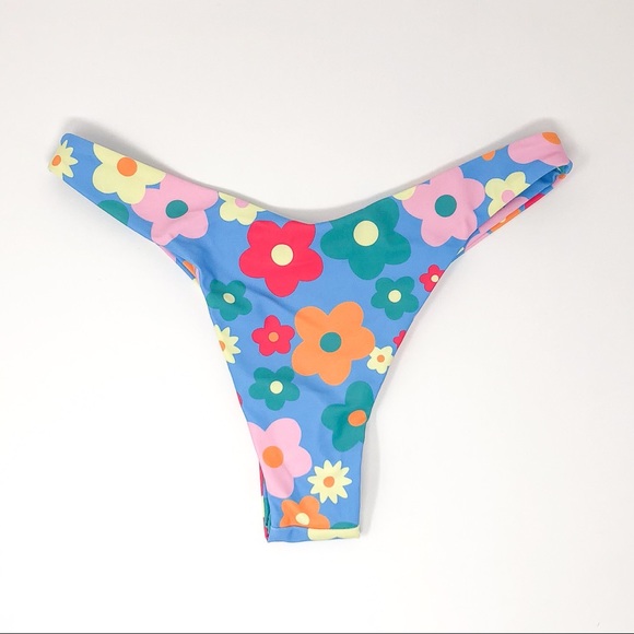 Floral Bikini | Flower Print Two Piece Swimsuit - Picture 7 of 13